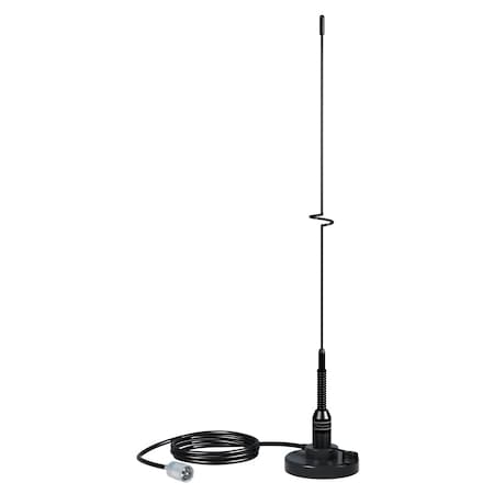 Shakespeare VHF 19" 5218 Black SS Whip Antenna - Magnetic Mount 5218